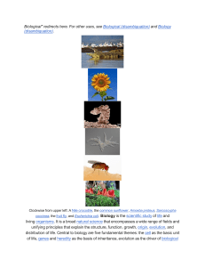 Biology: The Scientific Study of Life and Living Organisms