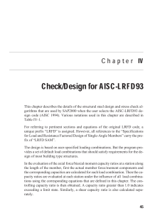 SAP2000 AISC-LRFD93 Steel Design Manual