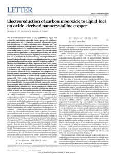 Electroreduction of CO on Oxide-Derived Copper