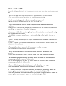 Parallelism Worksheet: Grammar Exercise