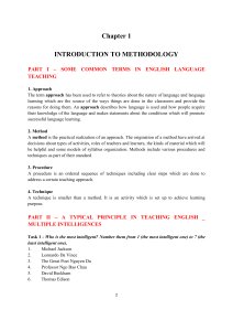 English Teaching Methodology Guide - Approaches & Methods