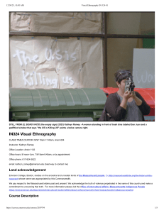 Emerson Visual Ethnography Syllabus