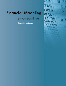 Financial Modeling by Simon Benninga (4th Ed.) - MIT Press