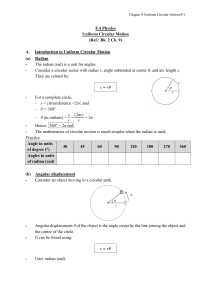 Uniform Circular Motion | Physics Textbook Chapter