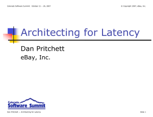 Architecting for Latency: A Guide by Dan Pritchett
