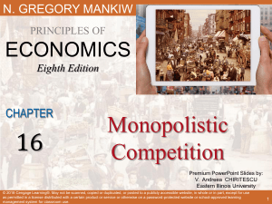 Monopolistic Competition: Mankiw's Economics Explained