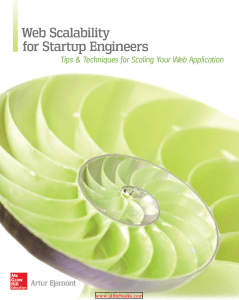 Web Scalability for Startup Engineers Textbook