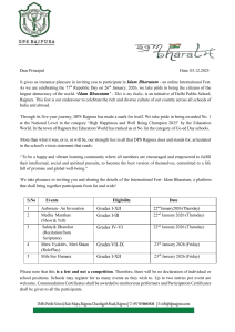 Idam Bharatam 2026: DPS Rajpura Online International Fest