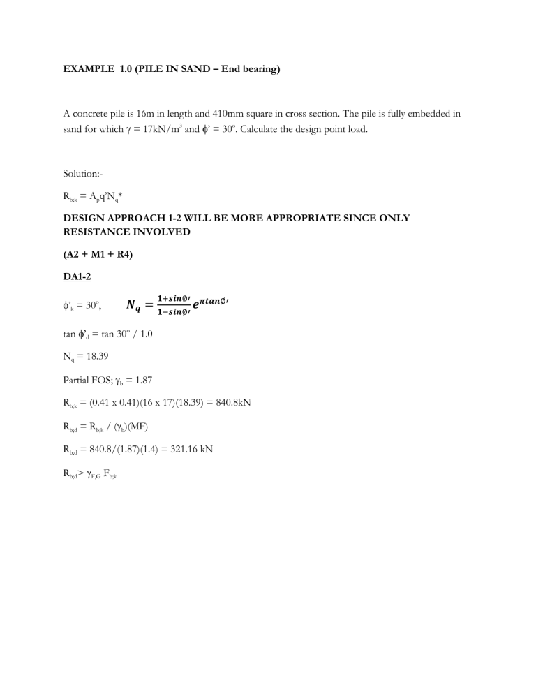 Pile Foundation Design Guide & Calculations