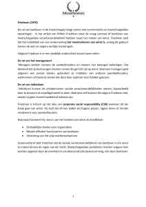 Milton Friedman: Winst vs. Maatschappelijke Verantwoordelijkheid