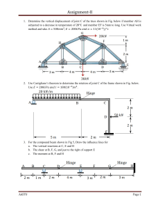 Structural Analysis Assignment | Trusses and Beams