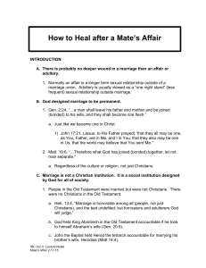 Healing After Infidelity: A Christian Counseling Guide