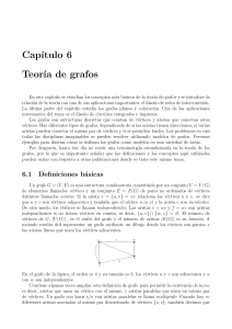 Cap&iacute;tulo de Teor&iacute;a de Grafos: Conceptos y Aplicaciones