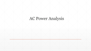 AC Power Analysis Guide - Instantaneous, Average, and Complex Power