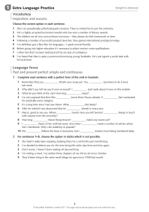 Advanced English Grammar & Vocabulary Practice