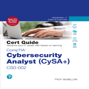 CompTIA CySA+ CS0-002 Study Guide