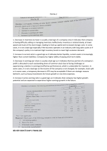 Financial Statement Analysis Guide & Problems