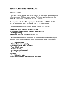 747-400 Flight Planning Manual