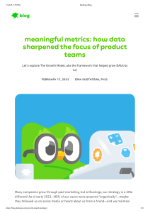 Duolingo's Growth Model: Data Science for DAU