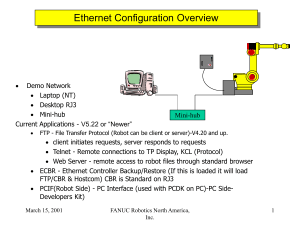 FANUC RJ3 Ethernet Configuration Manual V5.22