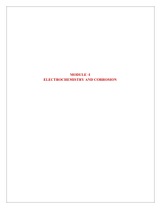 Electrochemistry and Corrosion Module