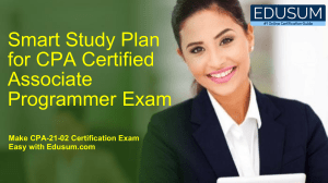 CPA-21-02 C++ Exam Study Guide & Sample Questions