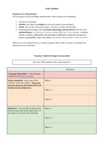TOK Exhibition Organizer Guide