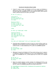 Ejercicios de Valoraci&oacute;n de Renta Variable