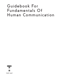 Human Communication Fundamentals Guidebook | Texas State