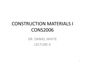 Construction Materials I: Metals & Alloys Lecture