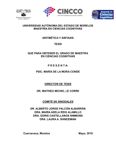 Tesis: Aritm&eacute;tica y Sintaxis en Cognici&oacute;n Num&eacute;rica