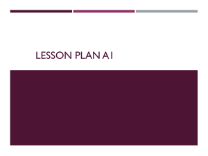 A1 ESL Lesson Plan: The Verb 'to Be'