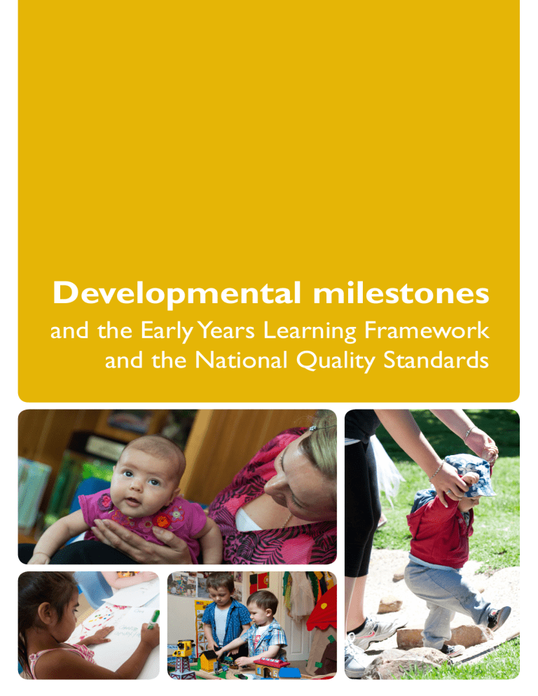 Nqs Guide Book Developmental Milestones & EYLF/NQS Guide