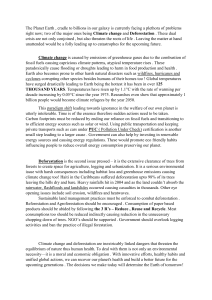 Climate Change and Deforestation Essay