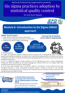Six Sigma DMAIC Course | NPO