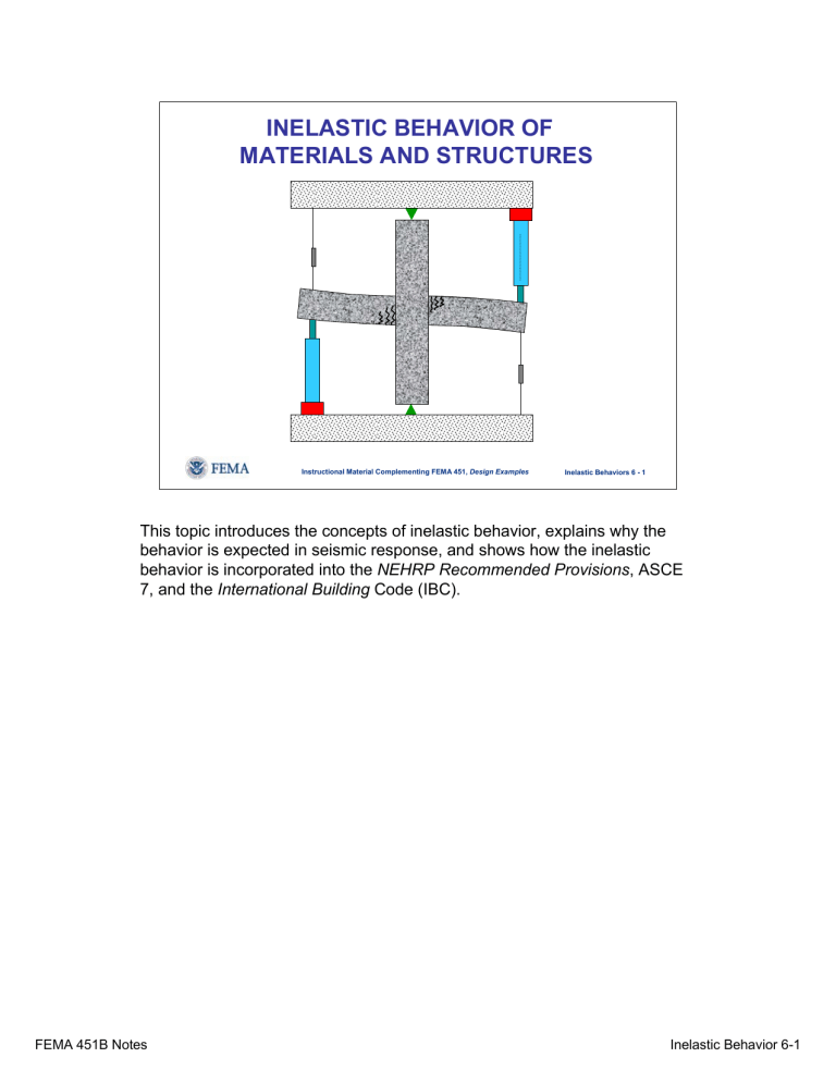 Inelastic Behavior in Seismic Design