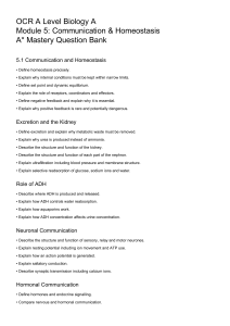 OCR A Level Biology A Module 5 Question Bank