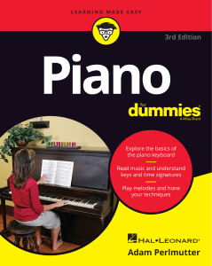 Piano For Dummies 3rd Edition: Learn Piano Basics