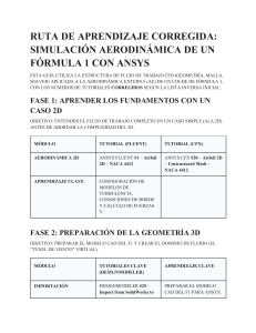 Ruta de Aprendizaje: CFD Aerodin&aacute;mica F1 ANSYS