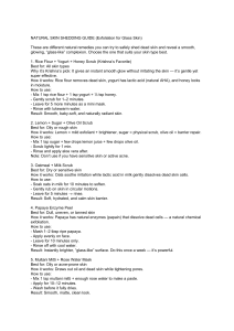 Natural Skin Exfoliation Guide for Glass Skin