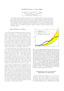 Tail Risk, Skewness, and Risk Premia in Finance