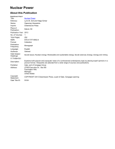 Nuclear Power: Opposing Viewpoints (2013)