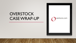 Overstock Case: Materiality in Auditing