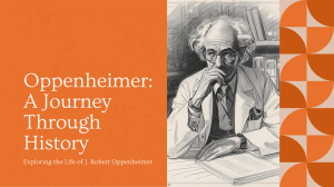 Oppenheimer Film: History & Ethics Educational Guide