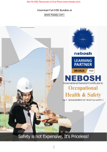 NEBOSH IGC Health & Safety Textbook