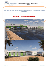 Daily HSE Site Inspection Report Template