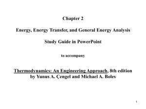 Thermodynamics: Energy & First Law Study Guide