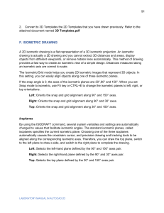 AutoCAD 2D Isometric Drawing Lab Manual