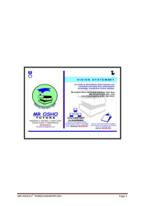 SS1 Chemistry First Term Notes