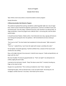 Sample Story: Miscommunication Theme